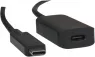 USB 3.2 extension line, USB plug type C to USB socket type C, 5 m, black