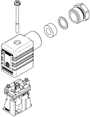 933714100 Hirschmann Automation and Control DIN Valve Connectors Image 2