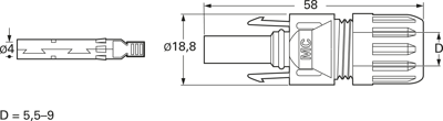 32.0012P0001-UR Stäubli Electrical Connectors Solar Connectors Image 2