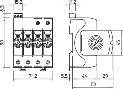 5093533 OBO Bettermann Overvoltage Protection Image 2