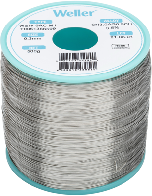 WSW SAC M1 0,3MM 500G Weller Solder Wires Image 1