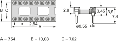 001-1-006-3-A1SFH-XT0 MPE-GARRY Semiconductor Sockets, Holders Image 2