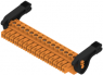 Socket header, 15 pole, pitch 3.81 mm, straight, orange, 2442430000