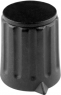 Pointer knob, 3 mm, plastic, black, Ø 12 mm, H 14 mm, 4307.3131