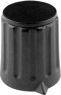 Pointer knob, 6 mm, plastic, black, Ø 28 mm, H 18.5 mm, 4312.6131