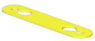 Polyethylene cable maker, inscribable, (W x H) 17 x 3.5 mm, max. bundle Ø 2 mm, yellow, 2006410000