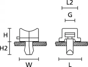 152-11209 HellermannTyton Cable Holders