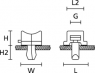 Mounting base, polyamide, natural, (L x W x H) 14 x 12 x 7.8 mm