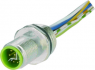 Sensor actuator cable, M12-flange plug, straight to open end, 8 pole, 0.2 m, 6 A, 21433691800