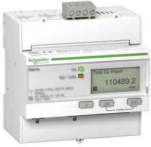 Energy meter, 3-phase, 63 A, A9MEM3155