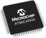 AVR microcontroller, 8 bit, 16 MHz, TQFP-64, AT90CAN32-16AU