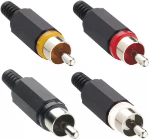 XSTO 1 SCHWARZ Lumberg RCA Connectors