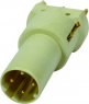 Plug, 4 pole, solder cup, screw locking, straight, 21033811418