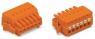 1-wire female connector, 15 pole, pitch 3.81 mm, straight, orange, 2734-215/037-000