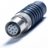 Circular connector, 8 pole, crimp connection, straight, 1-2823450-5