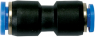 Blue series” straight push-in connector, reducing,hose Ø 10/8