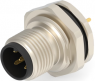 Circular connector, 5 pole, solder connection, screw locking, straight, T4140012051-000