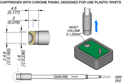 C245052 JBC Soldering tips, desoldering tips and hot air nozzles