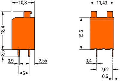 735-123/001-000 WAGO PCB Terminal Blocks Image 2