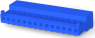 Socket header, 14 pole, pitch 2.54 mm, straight, blue, 4-643815-4