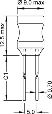 09P-100K-50 Fastron Fixed Inductors Image 2