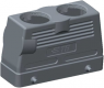 Housing, size HB24, die-cast aluminum, 2 x PG21, straight, Clip locking, IP65, T1240240221-000