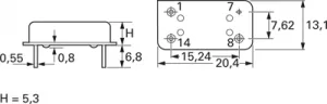 O- 6,144000M-AQO 14-50-5,0-A Auris Oscillators