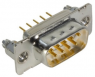 D-Sub plug, 9 pole, standard, straight, solder pin, 09671616701
