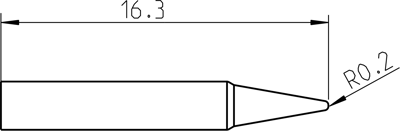 RTP 004 C MS Weller Soldering tips, desoldering tips and hot air nozzles Image 3