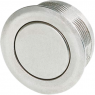 Pushbutton, 1 pole, silver, unlit , 0.125 A/48 V, mounting Ø 19 mm, IP67, 1241.2800