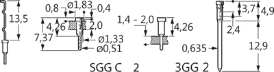 074-1-020-0-C1SFG-ZS0 MPE-GARRY Semiconductor Sockets, Holders Image 2