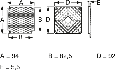 EMVG92-SET SEPA Finger Guards, Fan Covers Image 2