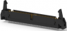 Pin header, 64 pole, pitch 2.54 mm, straight, black, 1-5499923-2