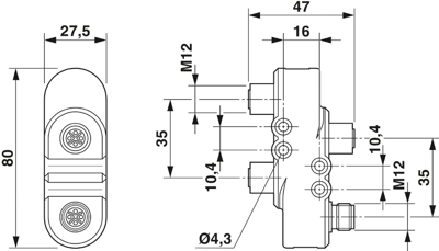 1080244 Phoenix Contact Sensor-Actuator Adapter Image 2