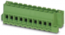 Pin header, 2 pole, pitch 5.08 mm, green, 1788347