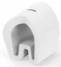 PVC cable maker, imprint ")", (L) 4.5 mm, max. bundle Ø 2 mm, white, EC5024-000