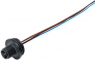 Sensor actuator cable, M12-flange plug, straight to open end, 5 pole, 0.2 m, 4 A, 76 4631 0011 00005-0200