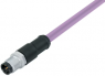 Sensor actuator cable, M12-cable plug, straight to open end, 5 pole, 5 m, PUR, purple, 4 A, 77 2529 0000 50705-0500