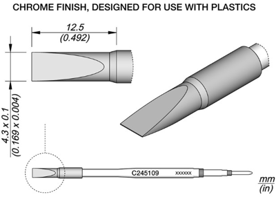 C245109 JBC Soldering tips, desoldering tips and hot air nozzles Image 1