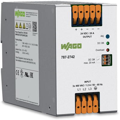 787-2742 WAGO DIN Rail Power Supplies