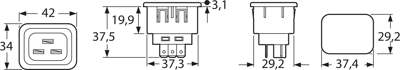 6183.0001 SCHURTER Device Connectors Image 2