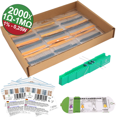 23P129 QUADRIOS Resistor Sortiments Image 1