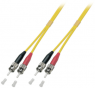 Duplex-jumper, ST to ST, 1 m, OS2, singlemode 9/125 µm