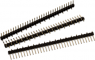 Pin header, 10 pole, pitch 2.54 mm, straight, black, 61001018221
