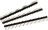 Pin header, 14 pole, pitch 2.54 mm, straight, black, 61001418221