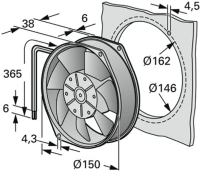 7114 NH ebm-papst Axial Fans Image 2