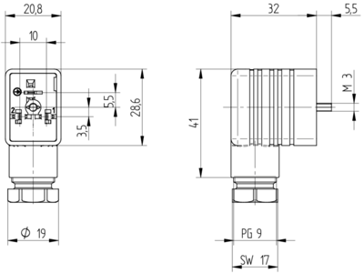 933714100 Hirschmann Automation and Control DIN Valve Connectors Image 3