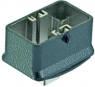 Carrier housing, size Han-Compact, zinc die casting, longitudinal bow locking, IP65, 09140010313