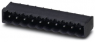 Pin header, 2 pole, pitch 5.08 mm, straight, black, 1954919