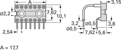 10031368 Fischer Elektronik Semiconductor Sockets, Holders Image 2